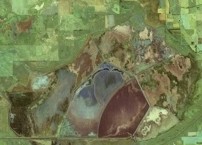 The Cheyenne Bottoms Wildlife Wetlands July 2012 // Credit U.S. Geological Survey (USGS) Landsat Missions Gallery