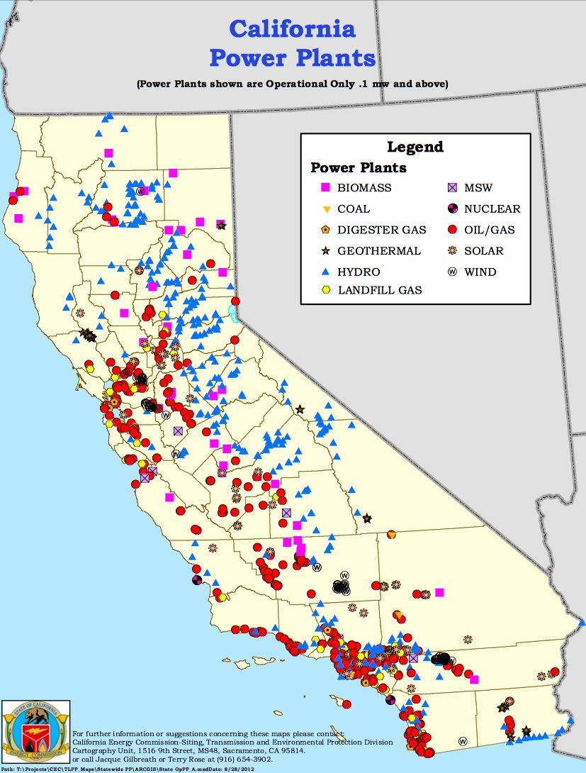 Mapping Out California Energy Production
