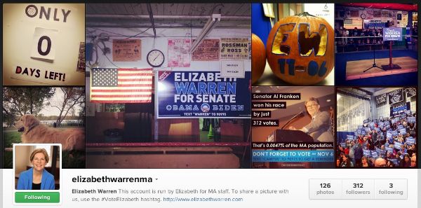 Politicians on instagram