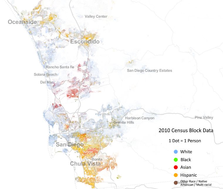 San Diego Demographic Map
