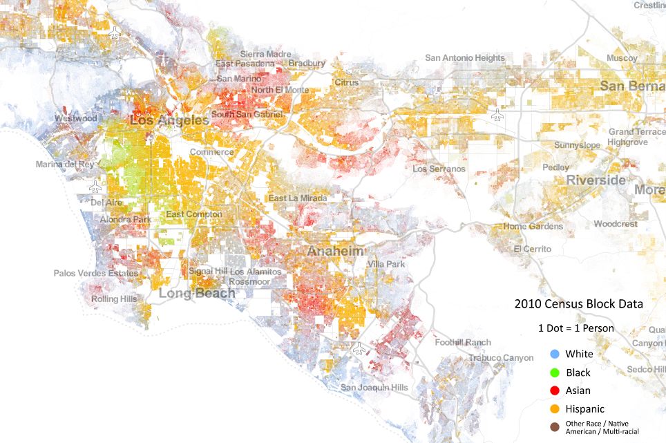 Los Angeles Demographic Map