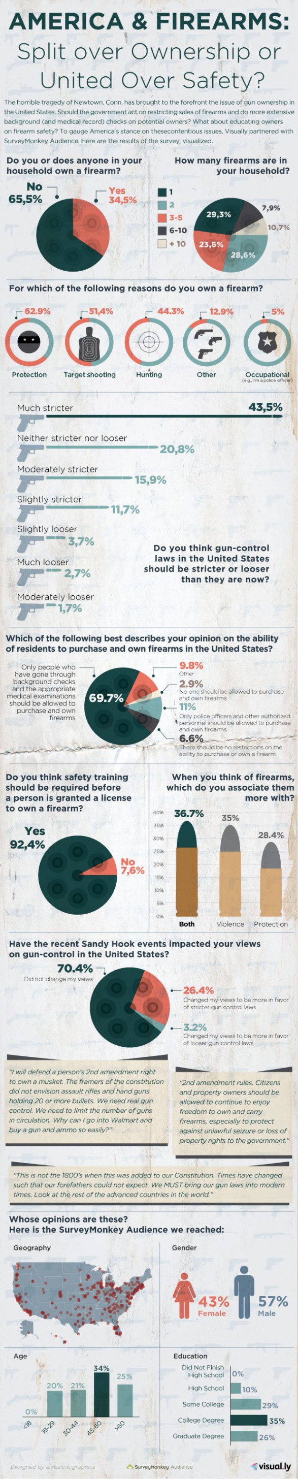 America & Firearms: Split over Ownership or United Over Safety?