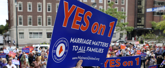 same-sex marriage legal in Maryland and Maine
