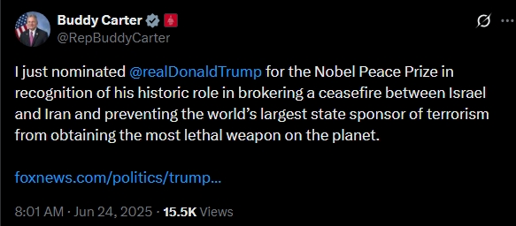 Buddy Carter tweet