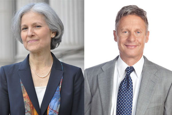 Gary Johnson and Jill Stein