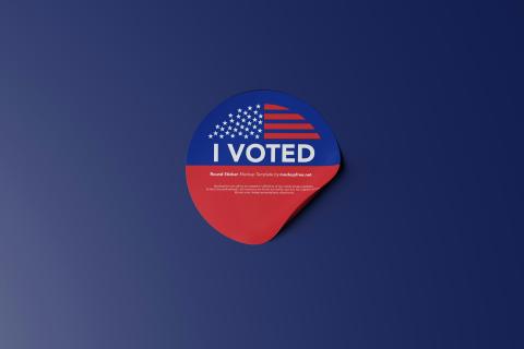 I voted sticker